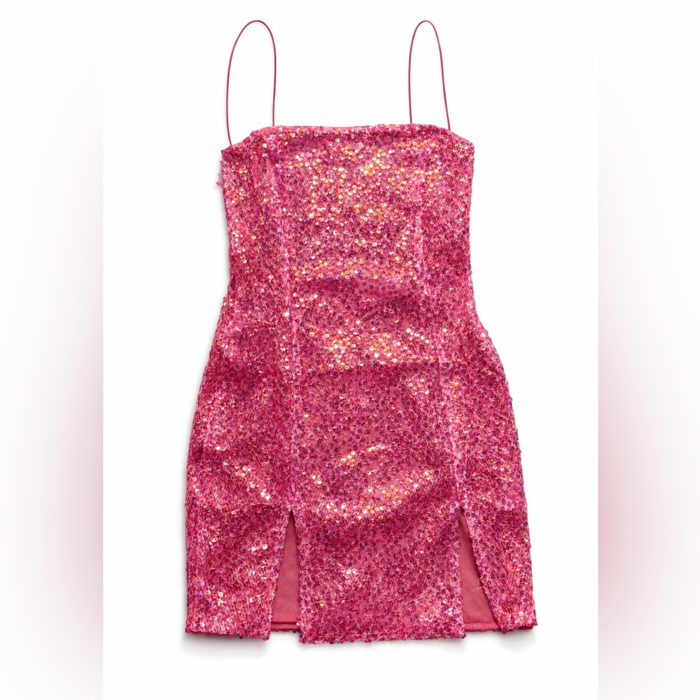 New pink | Sequin mini dress XS